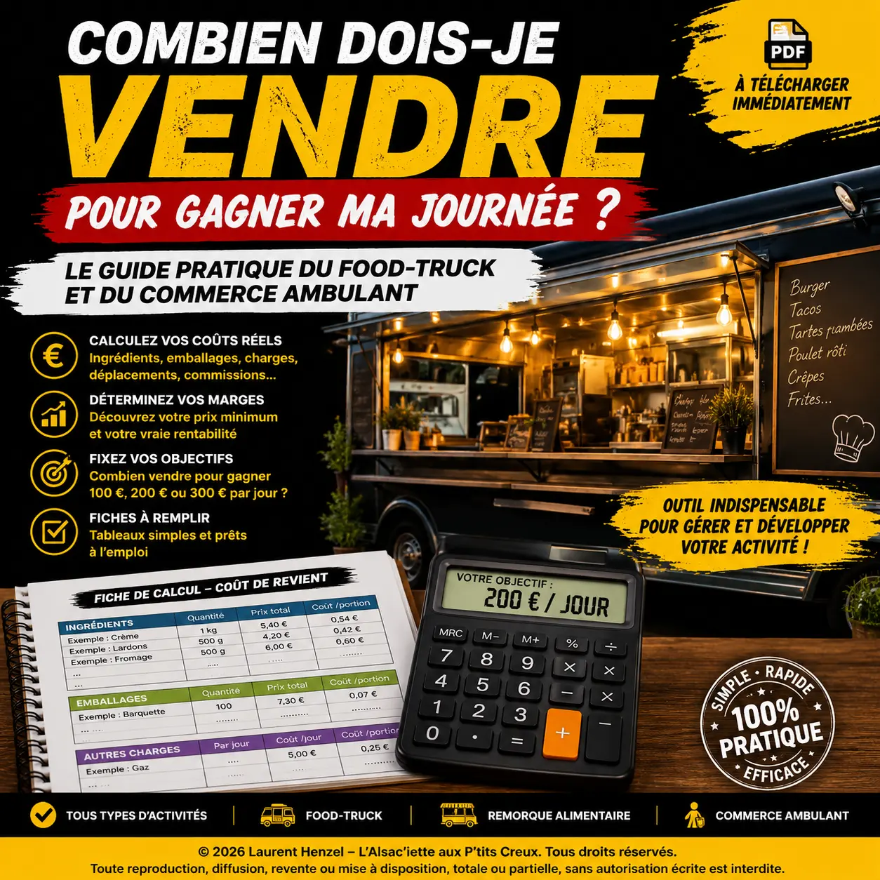Couverture du guide Combien dois-je vendre pour gagner ma journée