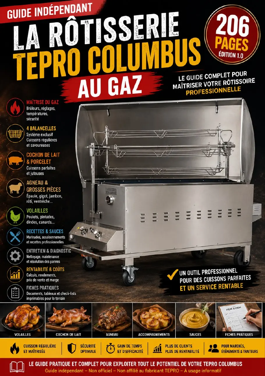 Couverture du Guide indépendant – La rôtissoire TEPRO Columbus au gaz